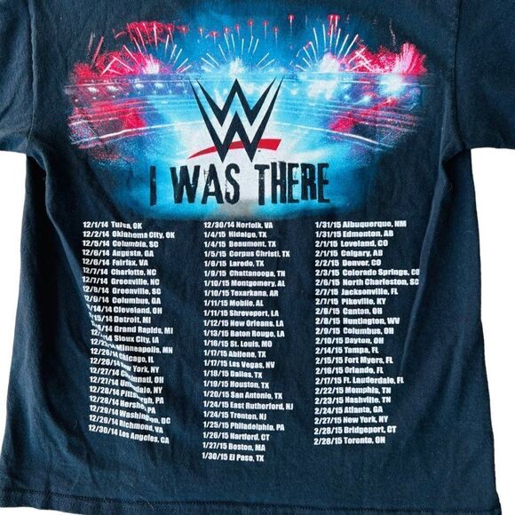 WWE 2015 Wrestling Tour "I Was There" T-shirt Youth Medium (M) - Picture 5 of 5